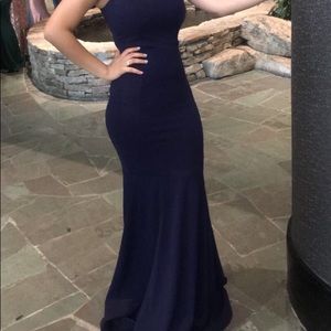 Navy mermaid dress